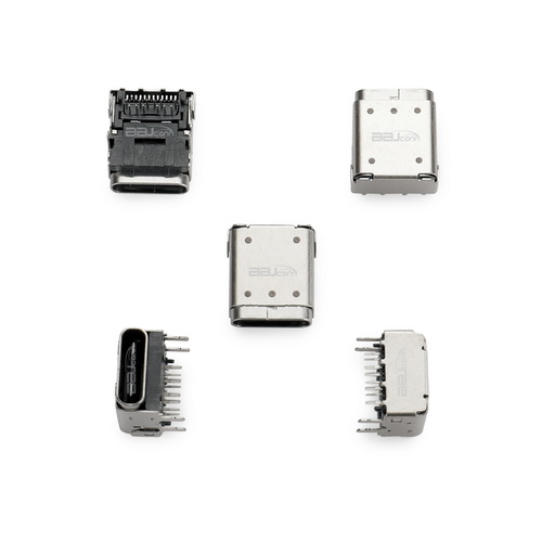 TYPE-C 24P 母座 板上四腳插 墊高1.77 L=11.10 CH3.40 （DIP+SMT）雙外殼==UC.01.52-1W-0006_調(diào)整大小